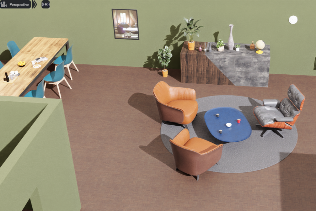 Gif teleoperated robot Rovver X 130 with accessories in simulation
