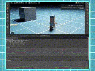 Gif teleoperated robot Rovver X 130 with accessories in simulation
